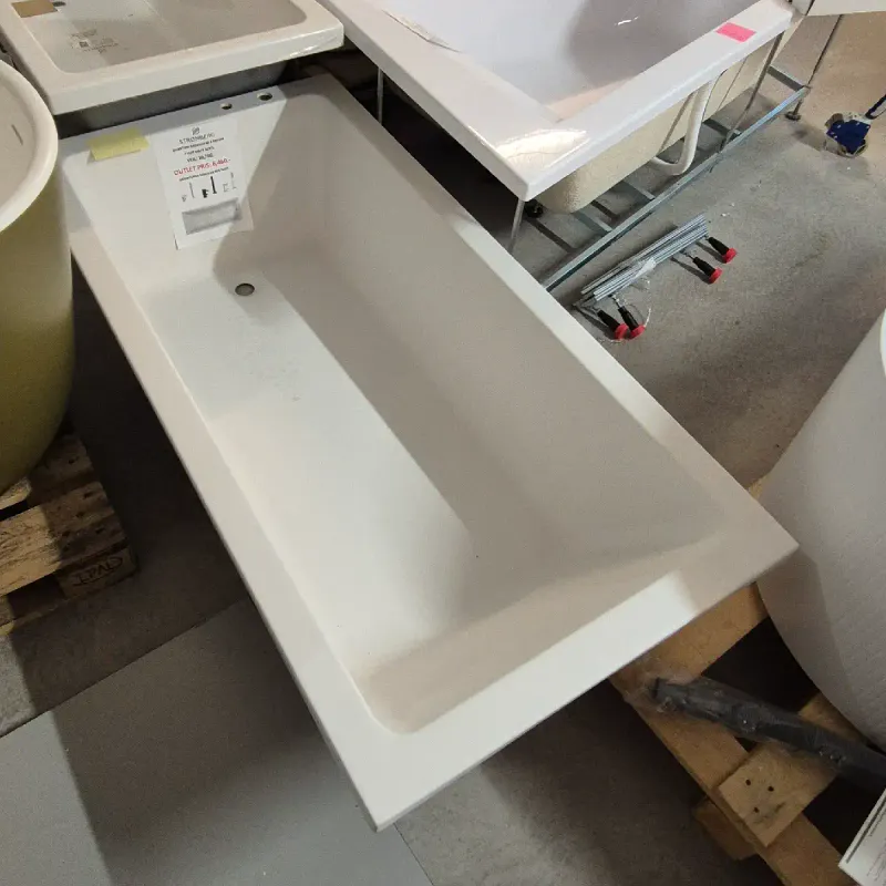 OUTLET: Strømberg Quantum Badekar 160x80 cm Innebygd Matt Hvit 