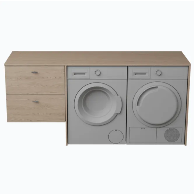 Hovedbilde FossBad Variant60 Servantskap 60x58 cm med benkeplate og dekksider ...