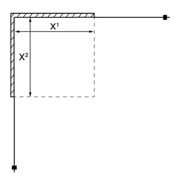 Hovedbilde OUTLET: Strømberg Lucca 120 Dusjhjørne 90x90 cm – Børstet ...