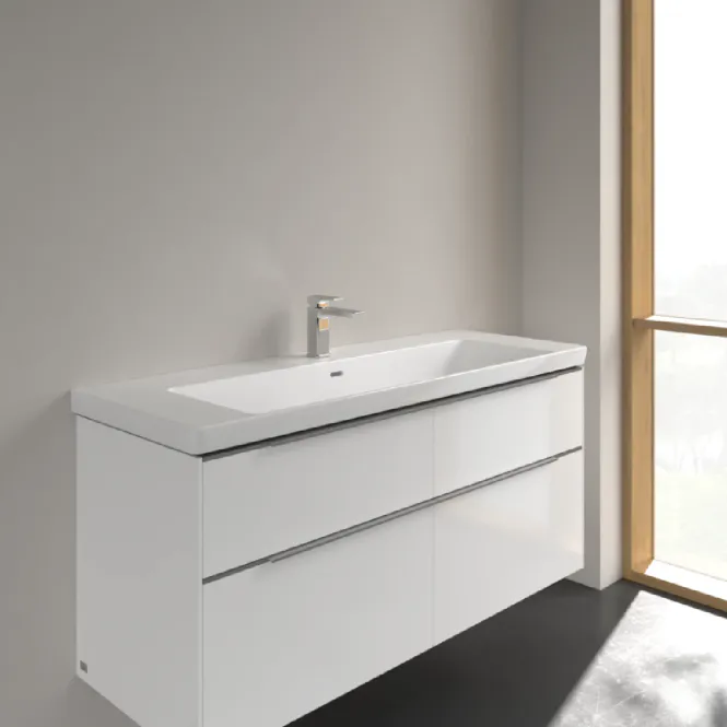 Hovedbilde Villeroy & Boch Subway 3.0 enkel møbelservant 130 cm med kranhull