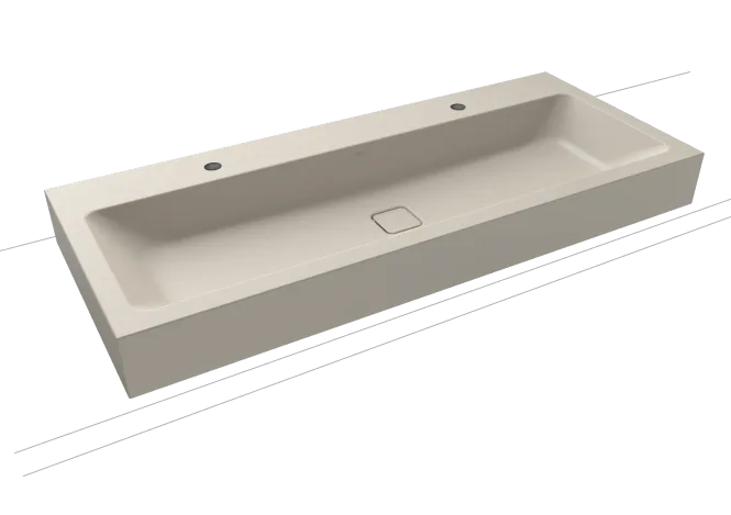 Hovedbilde Kaldewei CONO Mod 3091-D Dobbel Vegghengt Servant, 120x50 cm, Warm ...