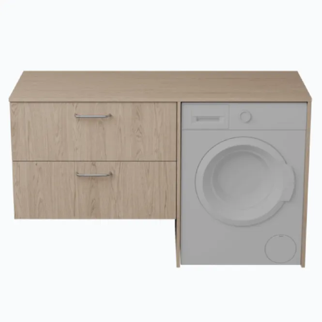 Hovedbilde FossBad Variant60 Servantskap 80x58 cm med benkeplate og dekksider ...