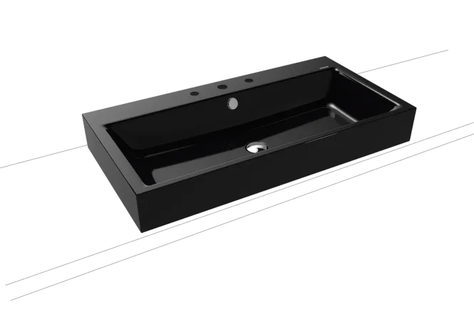 Hovedbilde Kaldewei PURO Mod 3158 Toppmontert Servant, 90x46 cm, Black, 3 ...
