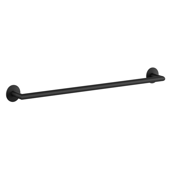 Hovedbilde Smedbo DOT Enkel håndklestang, Selvklebende, Lengde 618 mm, Matt Sort