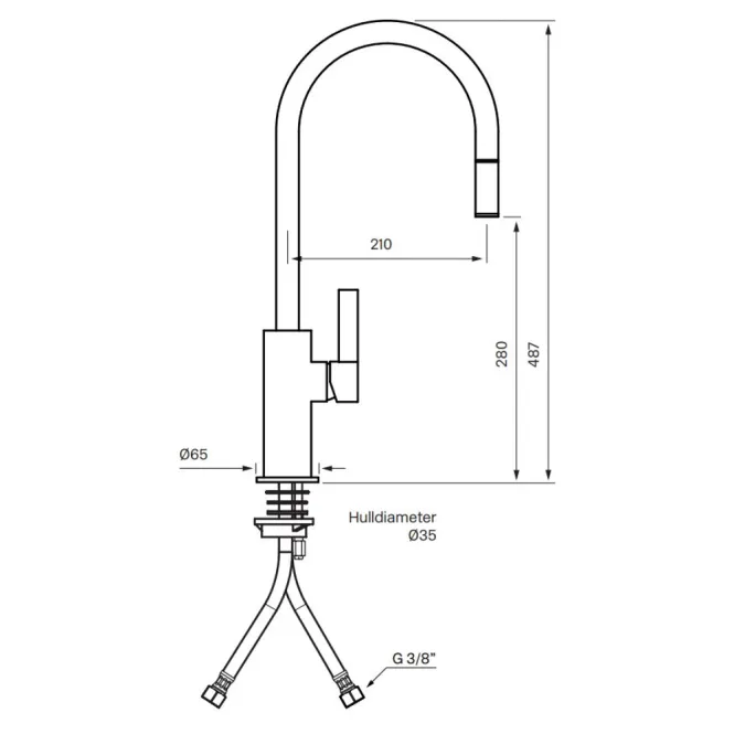 Hovedbilde Tapwell ARM185 Kjøkkenbatteri