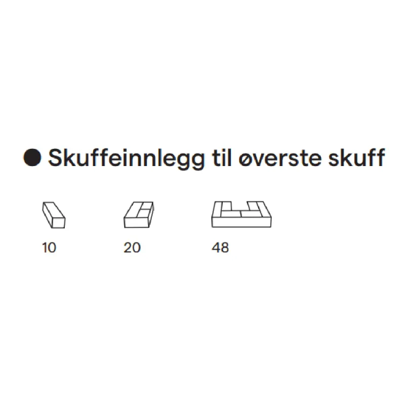 FossBad Skuffeinnlegg Bambus 20x32 cm