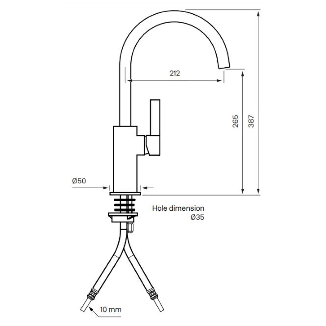 Hovedbilde Tapwell ARM380 kjøkkenbatteri
