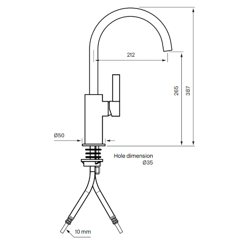 Tapwell ARM380 kjøkkenbatteri