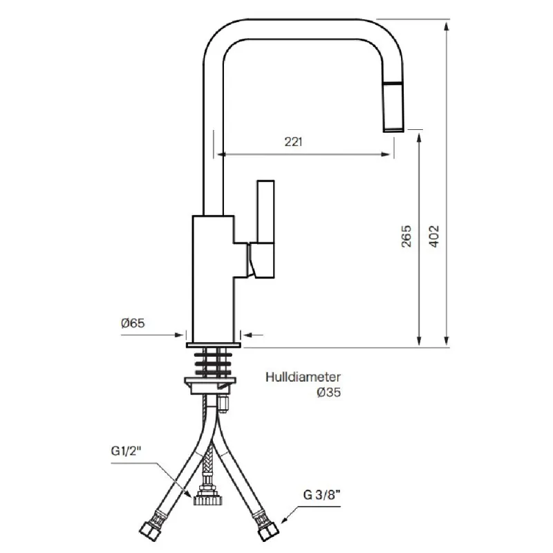 Tapwell ARM985 kjøkkenbatteri