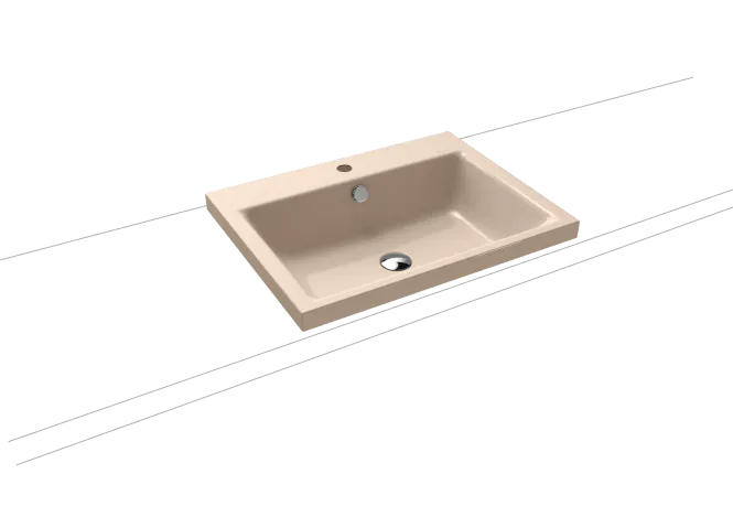Hovedbilde Kaldewei PURO Mod 3154 Toppmontert Servant, 60x46 cm, Bahama Beige, 1 ...