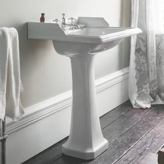 Hovedbilde Burlington Classic servant 65x57.5 cm inkl.søyle i hvit
