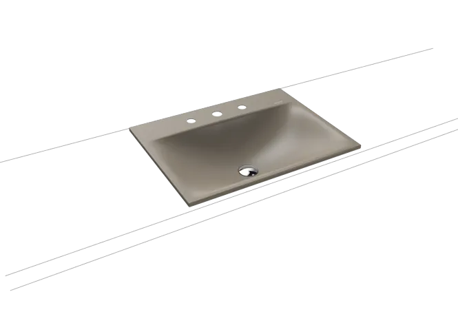 Hovedbilde Kaldewei SILENIO Nedfelt Servant Mod 3037 60x46 cm, Warm Grey 60, 3 ...