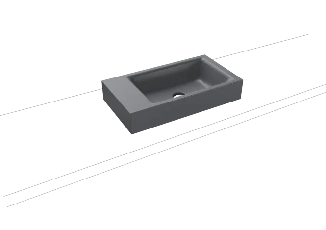 Hovedbilde Kaldewei PURO Mod 3166 Toppmontert Servant, 55x30 cm, Cool Grey 70, 0 ...