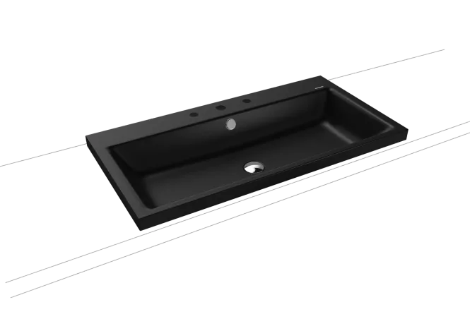 Hovedbilde Kaldewei PURO Mod 3155 Toppmontert Servant, 90x46 cm, Cool Grey 90, 3 ...
