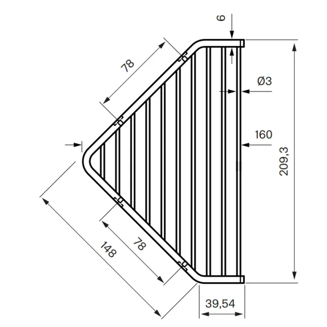Hovedbilde Tapwell TA156 såpehylle