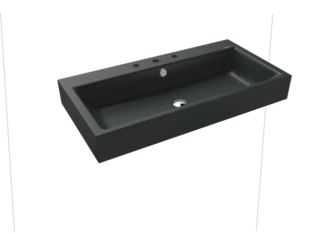 Hovedbilde Kaldewei PURO Vegghengt Servant Mod 3165 90x46 cm, Black Matt 100, 3 ...