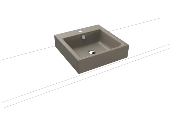 Hovedbilde Kaldewei PURO Mod 3156 Toppmontert Servant, 46x46 cm, Warm Grey 60, 1 ...