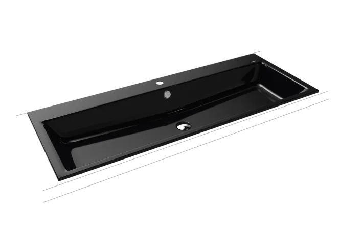 Hovedbilde Kaldewei PURO Mod 3169 Nedfelt Servant, 120x46 cm, Black, 1 kranhull, ...