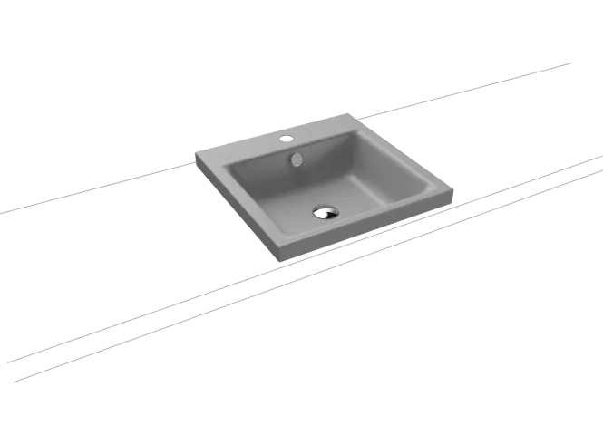 Hovedbilde Kaldewei PURO Mod 3153 Toppmontert Servant, 46x46 cm, Cool Grey 30, 1 ...