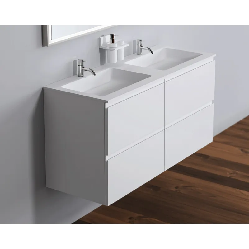 Copenhagen Bath Malmö 120 cm servantskap - med dobbel servant