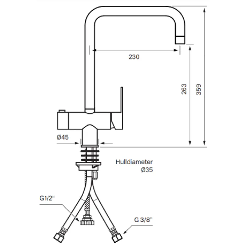 Tapwell RIN984 kjøkkenbatteri