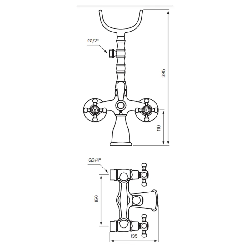 Tapwell FBLV023 badekarbatteri