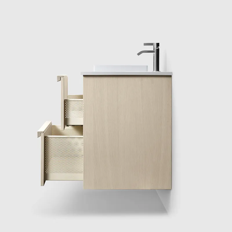 Haven H2 Servantskap 80 cm med White Solid Nedfelt Servant