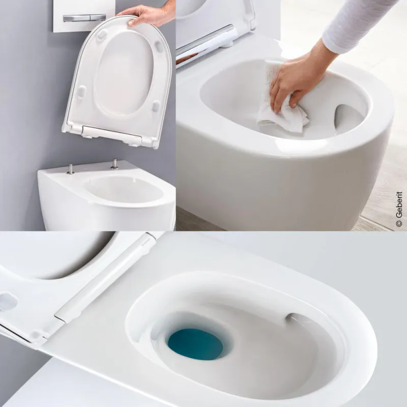 Geberit ONE 54 cm Vegghengt Toalett med Turboflush - Hvit