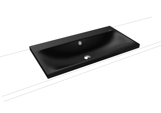 Hovedbilde Kaldewei SILENIO Toppmontert Servant Mod 3041 90x46 cm, Black Matt ...