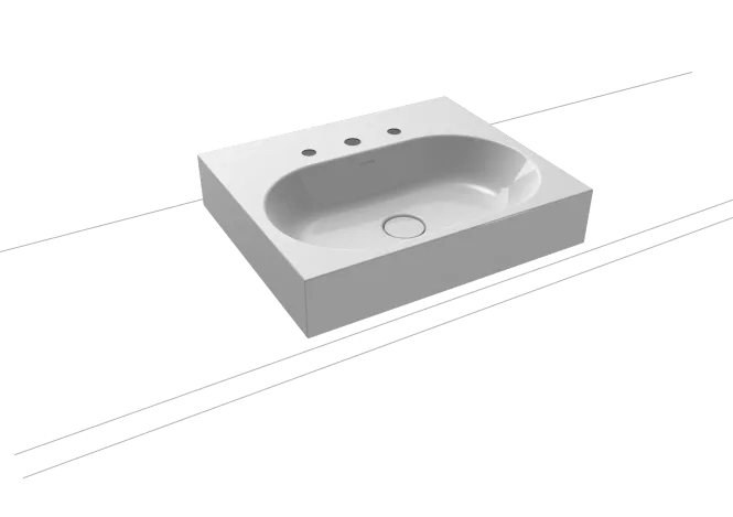 Hovedbilde Kaldewei CENTRO Mod 3057 Toppmontert Servant, 60x50 cm, Manhattan, 3 ...