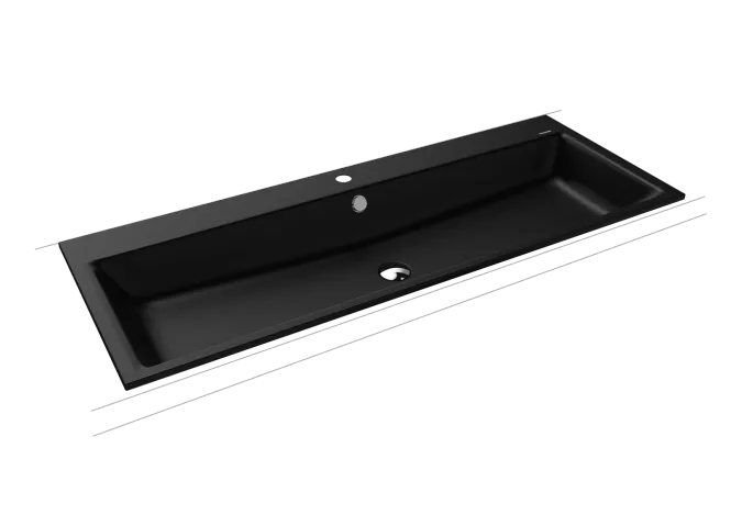 Hovedbilde Kaldewei PURO Mod 3169 Nedfelt Servant, 120x46 cm, Black Matt 100, 1 ...