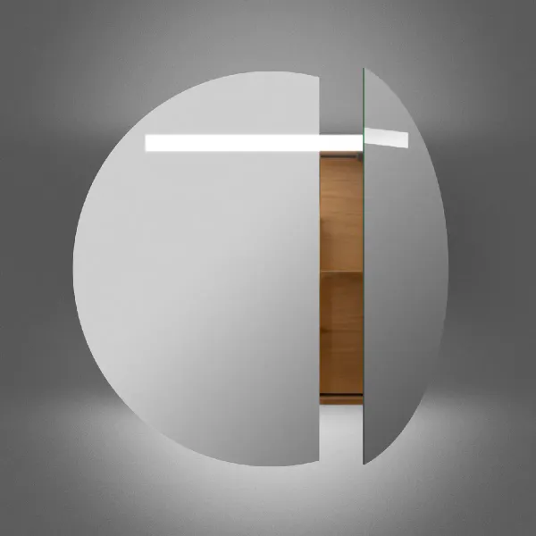 Bilde av INR Circ Speilskap ø80 cm