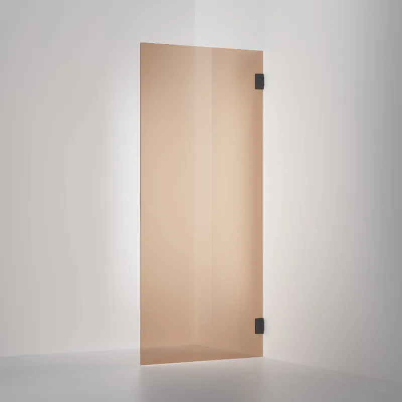 OUTLET: INR ARC 19 Original Svingbar Dusjdør - 80 cm - Matt Sort/Bronze