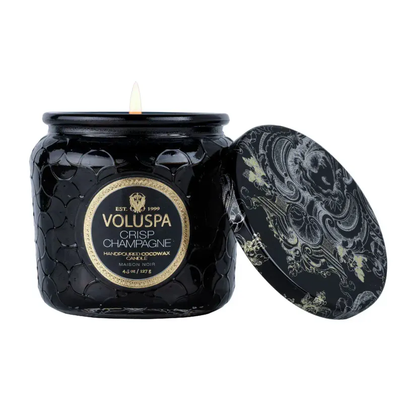 Voluspa Maison Noir Petite Jar Duftlys - Crisp Champagne