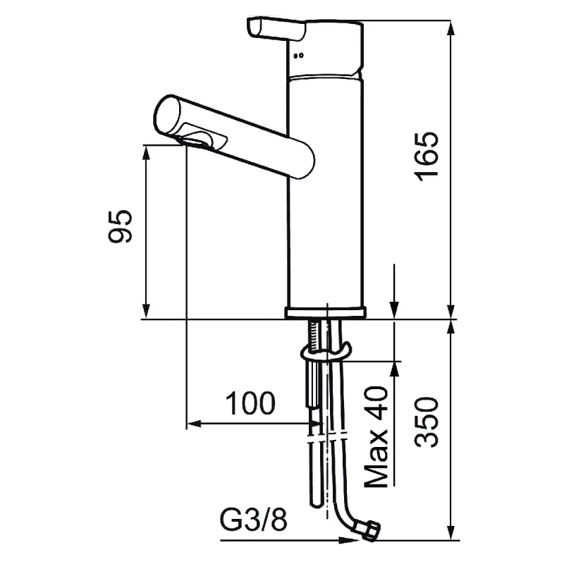 OUTLET: Mora REXX B5 Servantbatteri - Krom