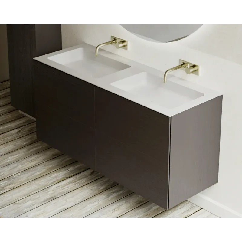 Copenhagen Bath Rungsted 120 cm servantskap - med dobbel servant