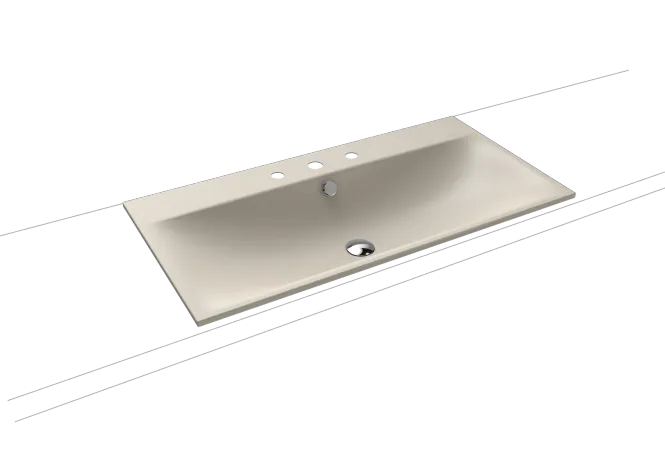 Hovedbilde Kaldewei SILENIO Nedfelt Servant Mod 3038 90x46 cm, Warm Grey 10, 3 ...