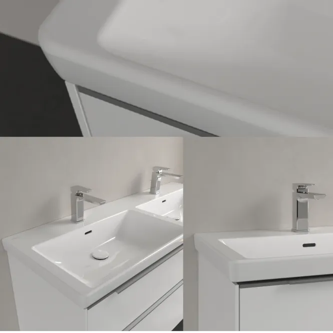 Hovedbilde Villeroy & Boch Subway 3.0 dobbel møbelservant 130 cm med kranhull
