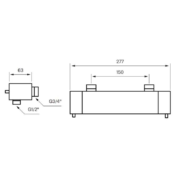 Hovedbilde Tapwell LES268 dusjbatteri