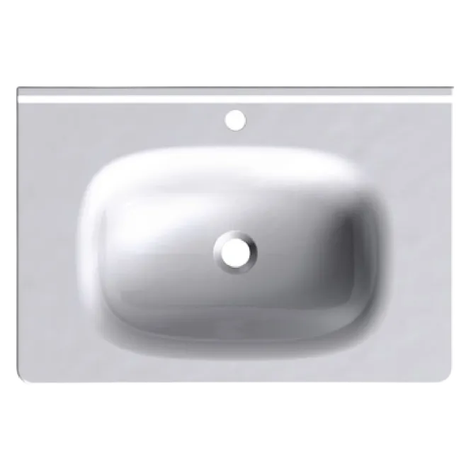 Hovedbilde OUTLET: Vedum Flow Møbelservant 77x52 cm - Hvit blank porselen