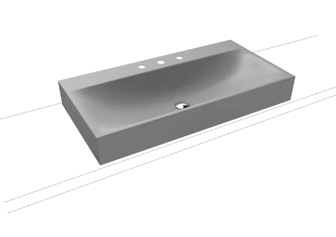 Hovedbilde Kaldewei SILENIO Toppmontert Servant Mod 3043 90x46 cm, Cool Grey 30, ...