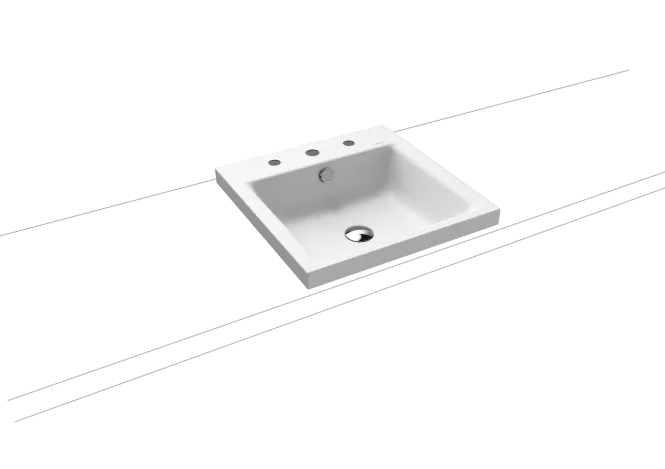 Hovedbilde Kaldewei PURO Mod 3153 Toppmontert Servant, 46x46 cm, Alpine White ...