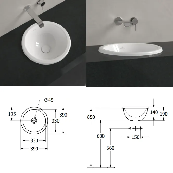Hovedbilde Villeroy & Boch Loop & Friends Nedfelt Servant 39x39 cm