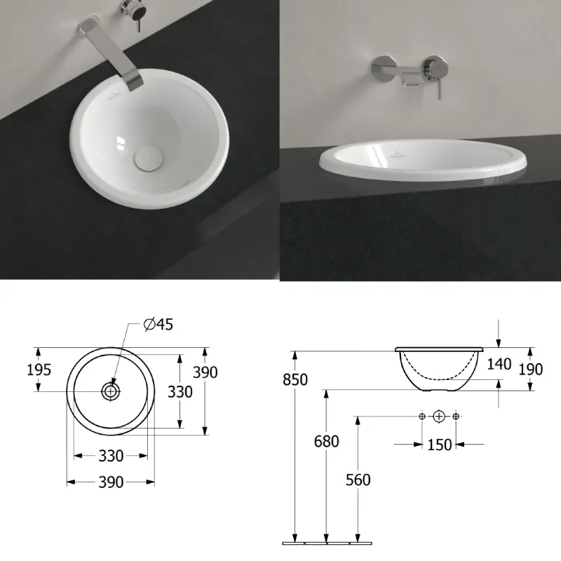 Villeroy & Boch Loop & Friends Nedfelt Servant 39x39 cm