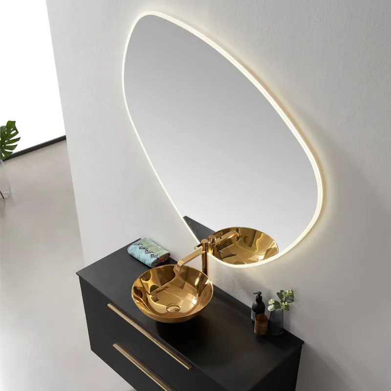 OUTLET: Scala Bad Massa Speil 120x115 cm med belysning