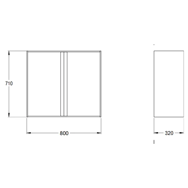 Hovedbilde Haven H2/C80 Veggskap