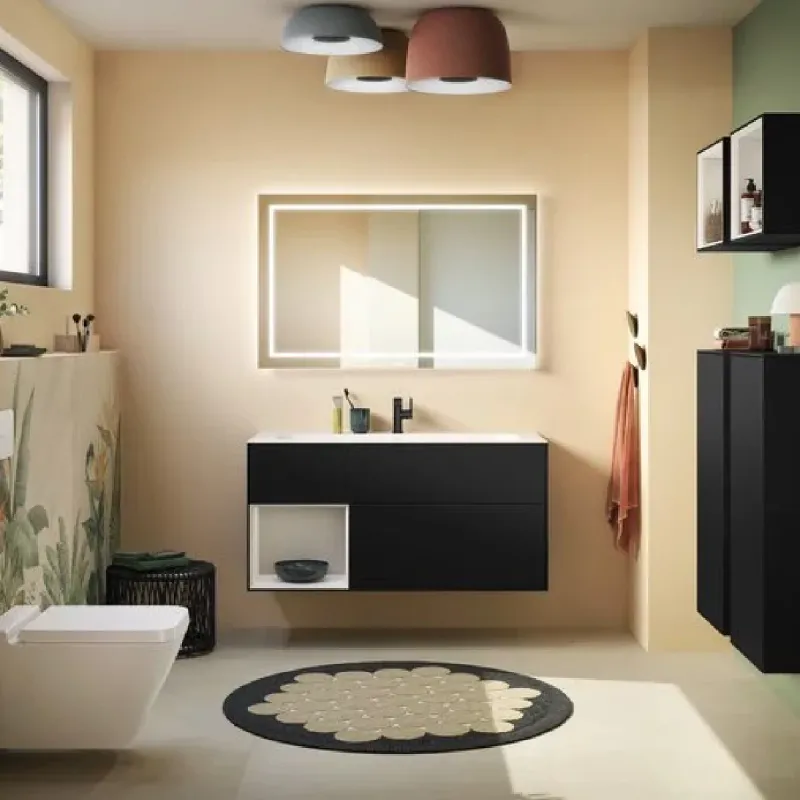 Villeroy & Boch Finion speil 60-160 cm med belysning - Uten Emotion-lys