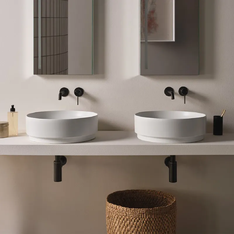 Cielo Mare Rund servant ø45 cm toppmontert