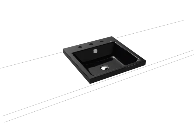 Hovedbilde Kaldewei PURO Mod 3153 Toppmontert Servant, 46x46 cm, Black, 3 ...
