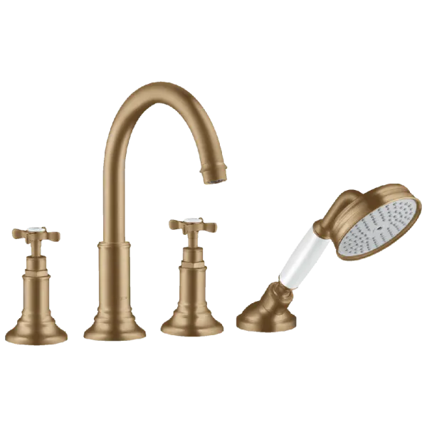 Hovedbilde Axor Montreux 4-hulls Badekarbatteri til karkant med kryssgrep